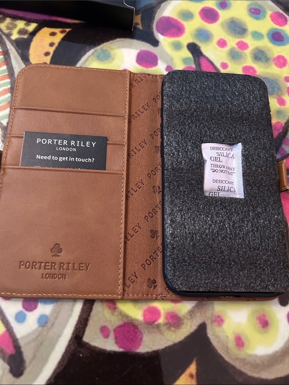 Porter Riley iPhone 17 Air Flip Case - Tan Soft Leather look at Pictures
